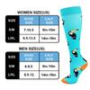 Compression Socks Outdoor Riding Elastic Sports Banana Pear Cartoon Cherry Dog Cat Toucan Stockings Pressure Compress