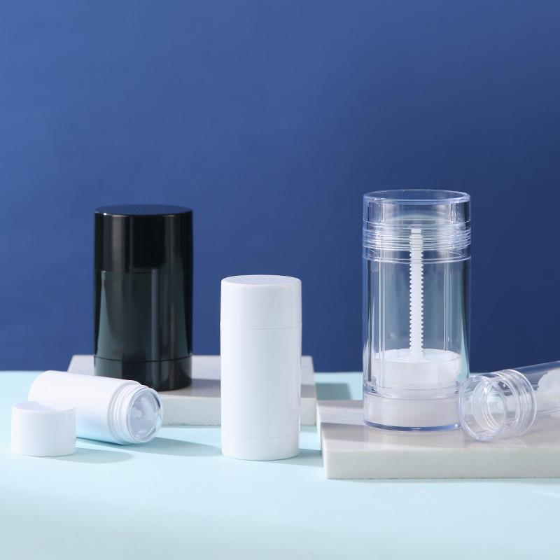 1 Pcs 40/75G Empty Balm Container Refillable Plastic Twist-Up Bottle For Diy Natural Crystal Deodorant Stick Cosmetics Tube