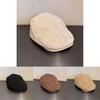 Simple Suede Cap With Short Brim For Casual Wear And Sun Protection