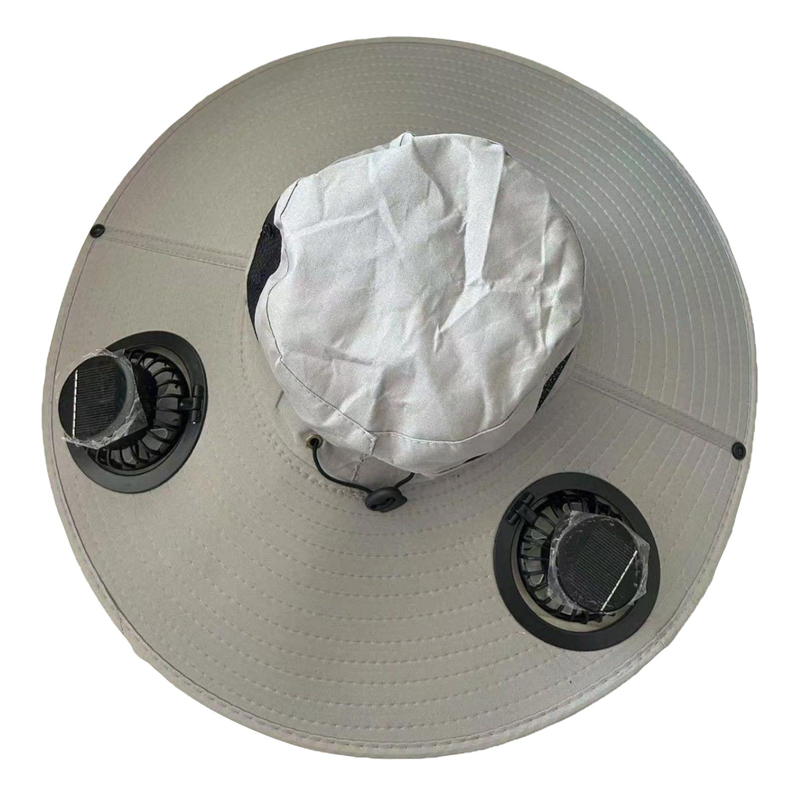 

Solar Fan Hat Ultralight Wide Hat With One Size