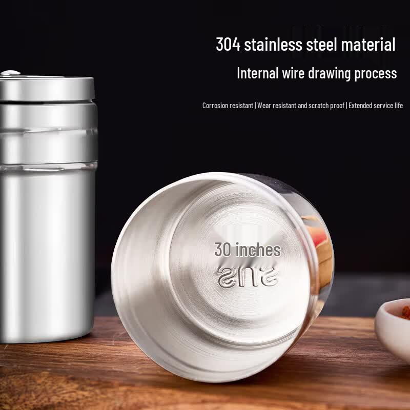 Suncojia 304 Stainless Steel Seasoning Shaker