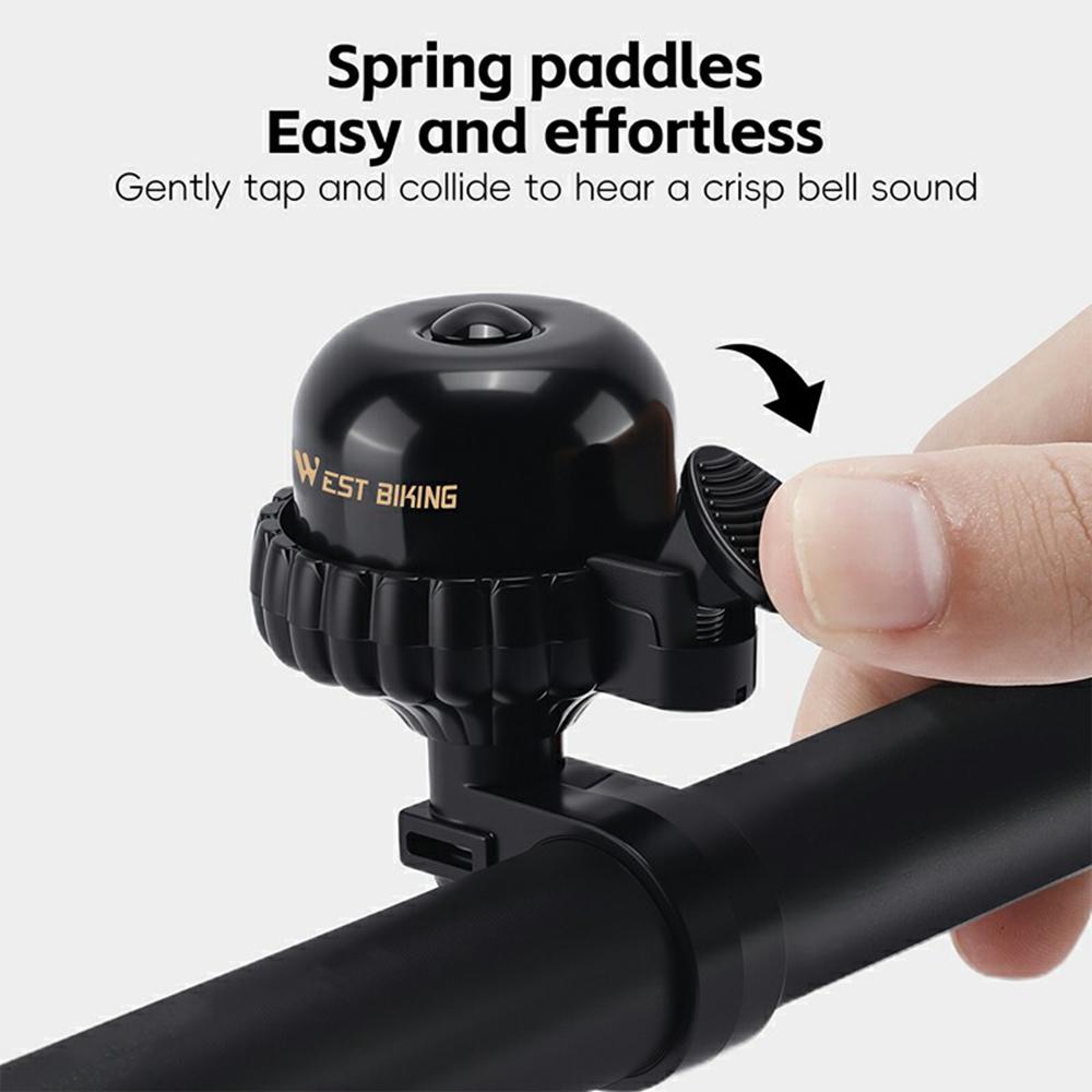 WEST BIKING YP0706068 Vintage Bicycle Copper Bell Waterproof Cycling Safety Alert for Mountain Bike