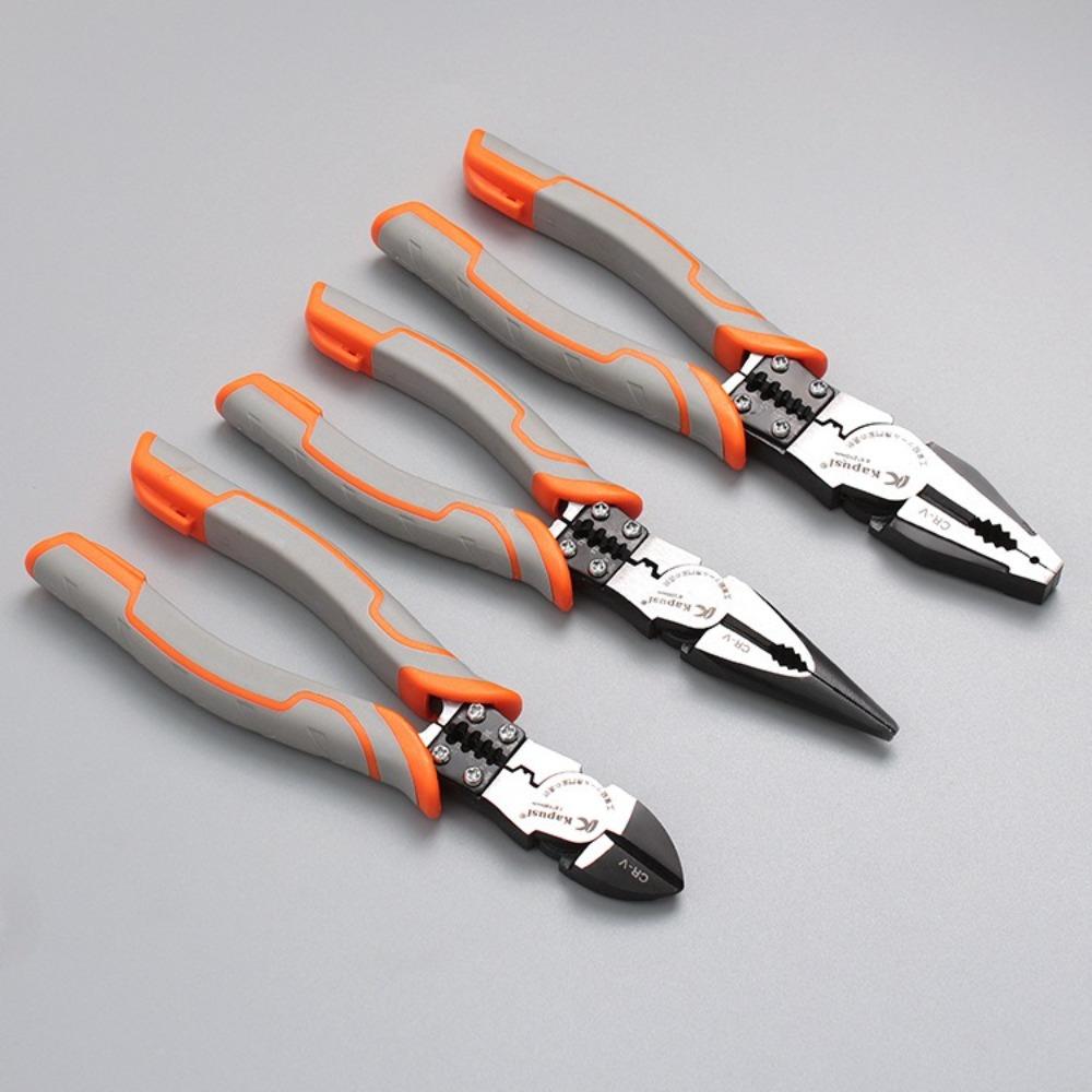 

7.5/8/8.5Iinch Needle Nose Pliers Wire Stripping Pointed Nose Pliers Diagonal Pliers Electrician 7.5in
