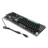Wired Gaming Keyboard Large Print Metal Panel USB Lighted Keyboard with Backlit for Computer Laptop