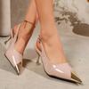 Damen Spitz zulaufende Riemchensandalen mit Stiletto-Absatz