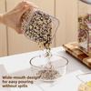 Kitchen Push-button Multi-grain Sealed Container for Food-grade Dried Fruits and Snacks Storage Plastic Storage Can