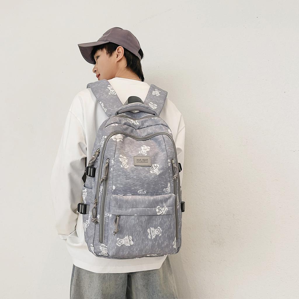 Schoolbag New Spring and Summer School Bag College Wind Light and Cute Backpack Junior High School Girls Printed Large Capacity Backpack