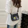 Bestickte Handytasche Jeans-Tasche Damen Umhängetasche