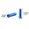 100 Stück Mountainbike Variable Speed Drahtkern Aluminium Endkappe Fahrrad Zubehör Aluminiumlegierung Farbige Bremskabel-Kernkappe