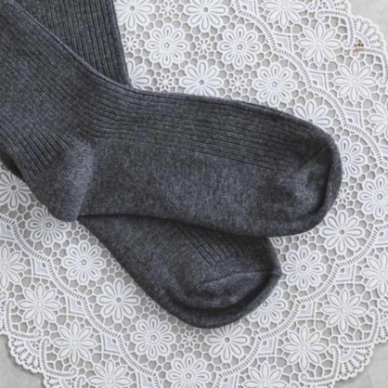 Monfoot Women S Ribbed Long Neck SockS Deep Grey