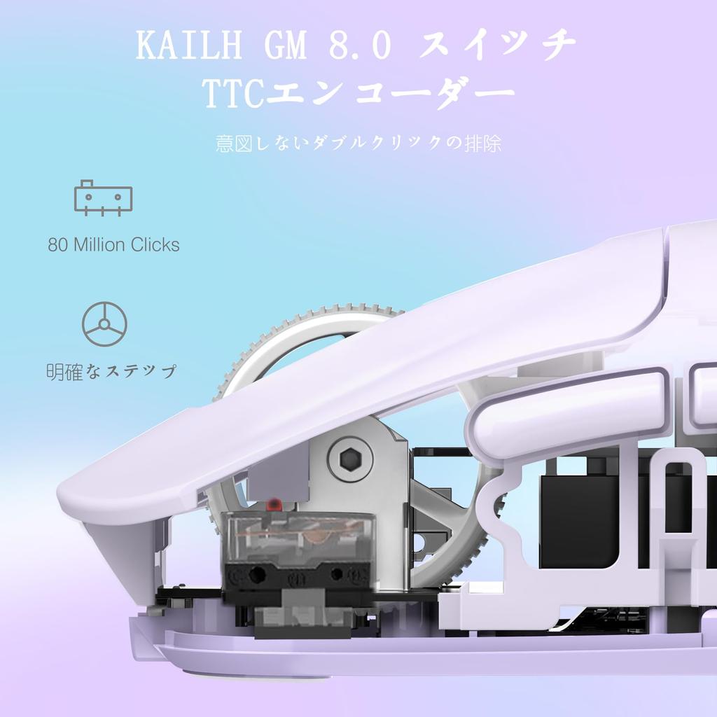 X ATTACK SHARK X3 Gaming Wireless Original Phase PAW3395 26000 TTC Kaihua 200 Hours of Continuous Purple A.JAZZ Mouse, Ultra-Lightweight (49g),