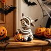 Halloween Highland Cow Ornaments Statue Decor Funny Resin Ghost Figurine for Home Mummy Decoration Office Tiered Tray Table Desk Mantel Shelf