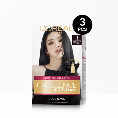 [Set of 3] Excellence Cream Hair Dye