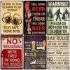 Retro Funny Bar Metal Sign Vintage Plaque Perfect for Pub Club Man Cave Kitchen and Wall Decor