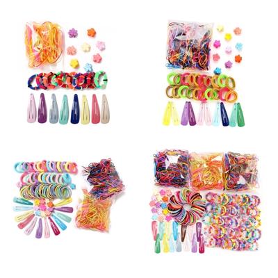 2024 Hair Ties Set Colorful Hairpin Pack Hairband Hairpins Collection for Women