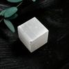 Natural White Selenite Cube Reiki Healing Mineral Specimen Clear Crystal Stone Cube Tumbled Folk Crafts for Home Decoration