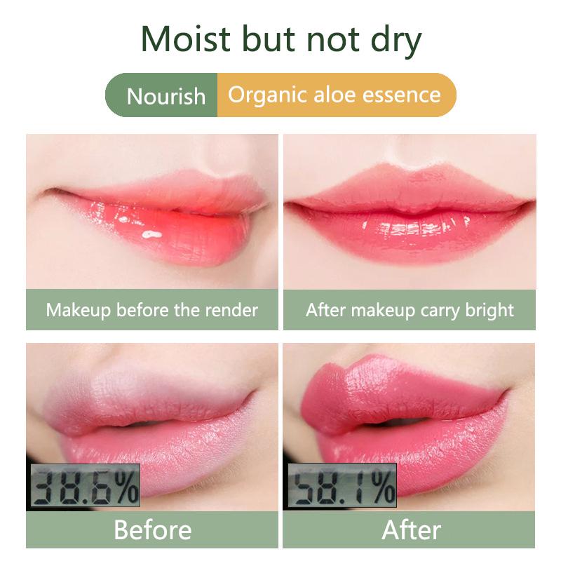 1PC Aloe Vera Lipstick Color Changing Lip Balm Moisturizing Waterproof Anti-dry Cracking Temperature Change Lipstick