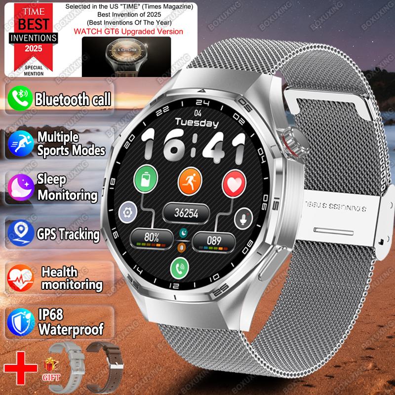 Global Version Watch 6 Pro New Smart Watch Men  Screen GPS Track Bluetooth Call Waterproof Sports Heart Rate Smartwatches