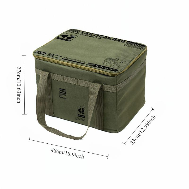 Photos - Picnic Set Outdoor Folding Storage Box for Camping & Picnic - Large Capacity Foldable, Cutlery Kitchenware Field Tactical Storage Bag