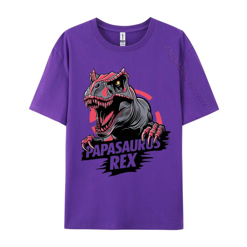 Papasaurus Rex Tshirt Combed Cotton Personalized Tops Shirt Prevalent Mens Tshirts Classic NEW YEAR DAY TShirt