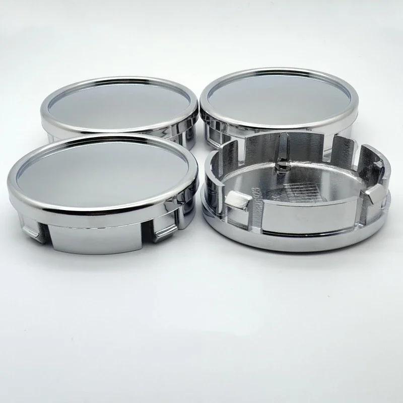 4pcs 64mm ( 61mm I.D) Blank No Emblem Car Wheel Center Caps Styling Accessories for Volvo 56mm Badge Logo Rim Hub Hubcaps Cover