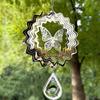 Yousheng Stainless Steel Reflective Wind Spinners, Outdoor Garden Decor, Sparkly Wind Spinner, Bird Deterrent to Scare Birds Away from Yard