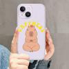 Roztomilé pouzdro na telefon Capybara pro iPhone Mini 11 12 13 14 15 XPlus Pro Max SE XR Transparent Shell
