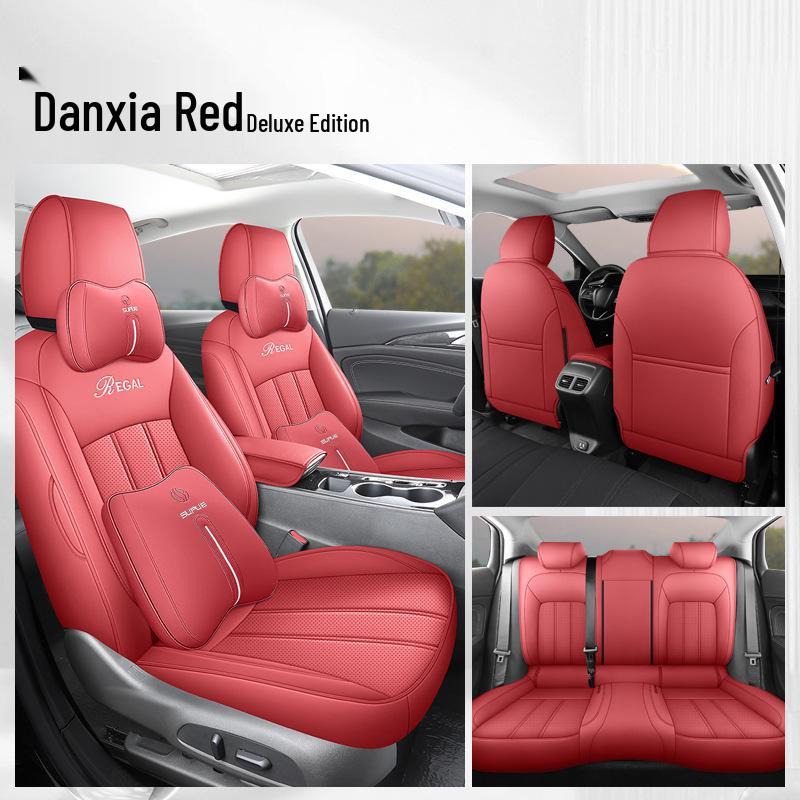 Universal Full Leather Car Seat Cushion for Buick Regal - New Model for All Seasons