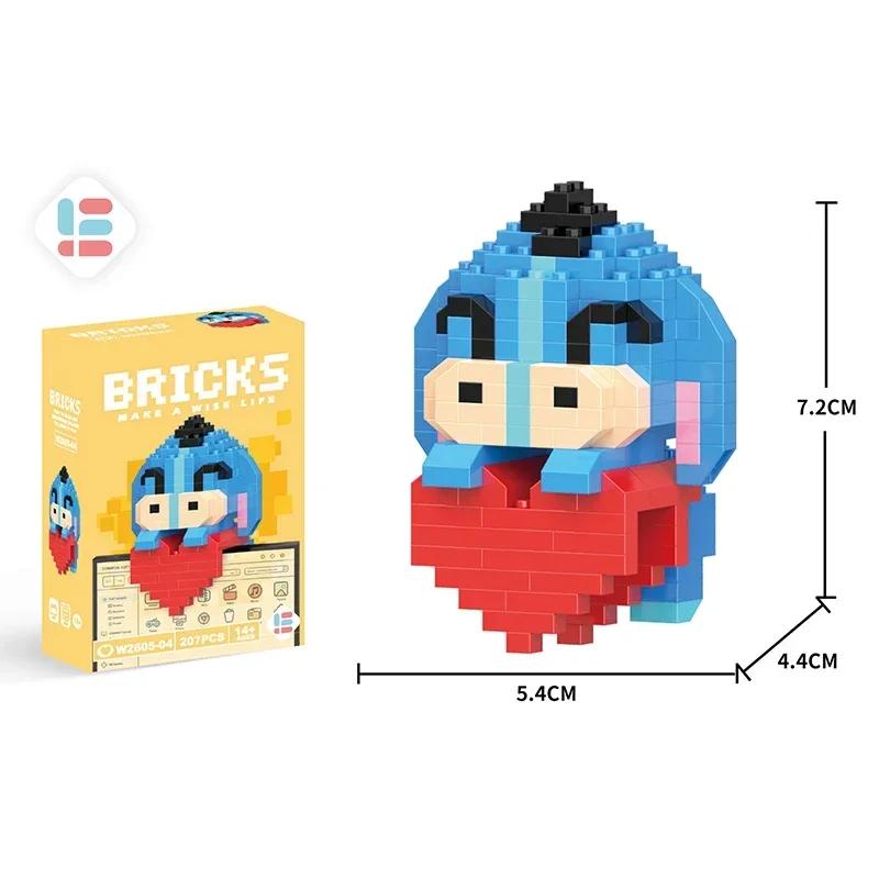 Stitch Building Blocks Anime Kawaii Cartoon mini Action Children's Figures Blocks Bricks Assemble DIY Toys Gift for Kids