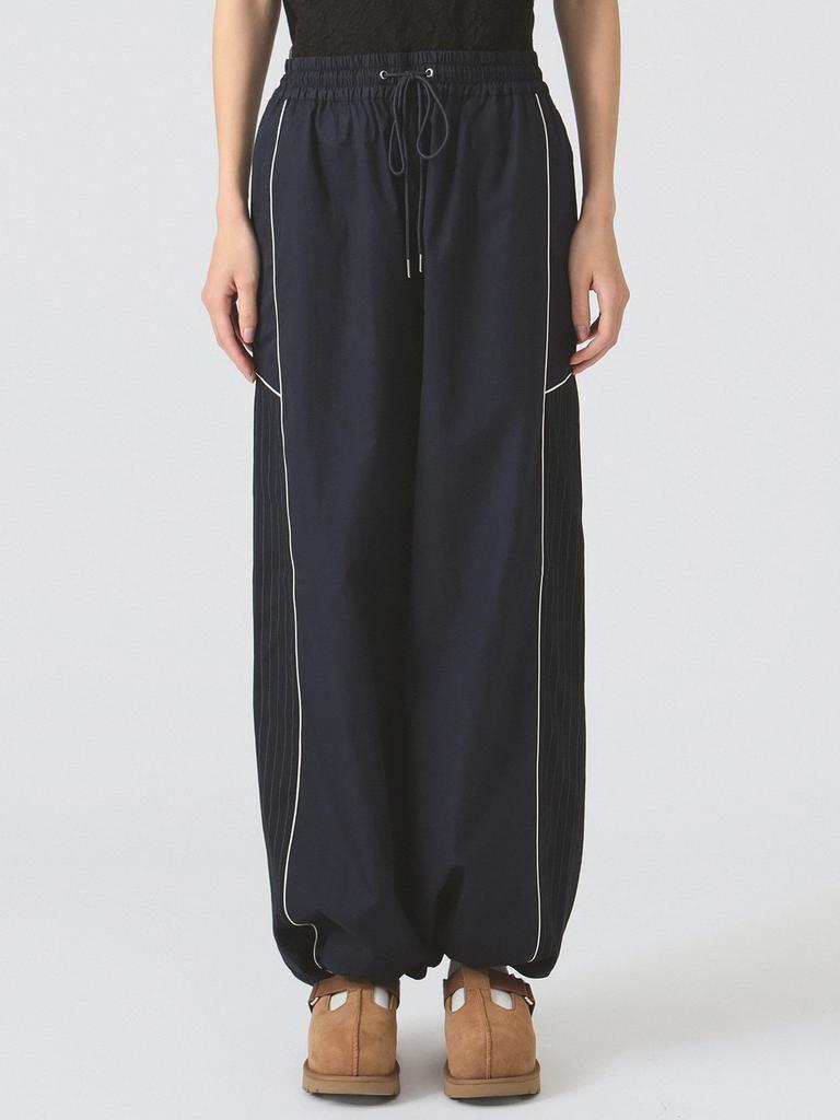 Ray Beams Women's Striped Track Pants, Navy