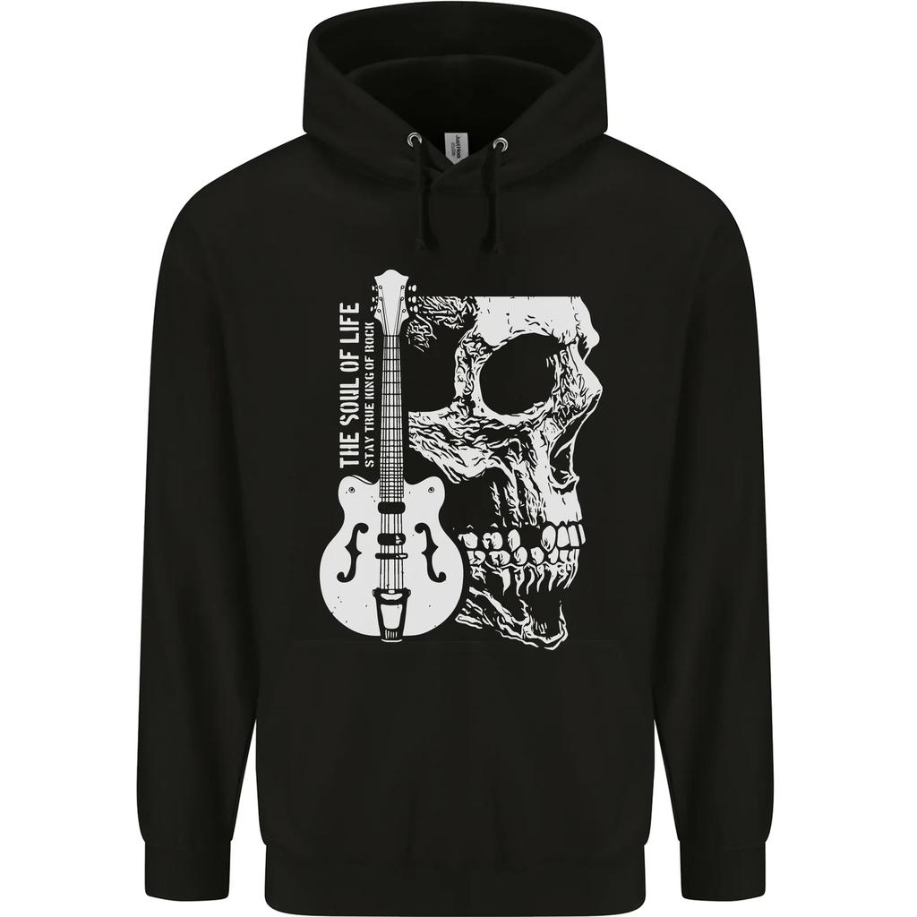 Soul of Life Skull Rock Heavy Metal Guitar Hoodie