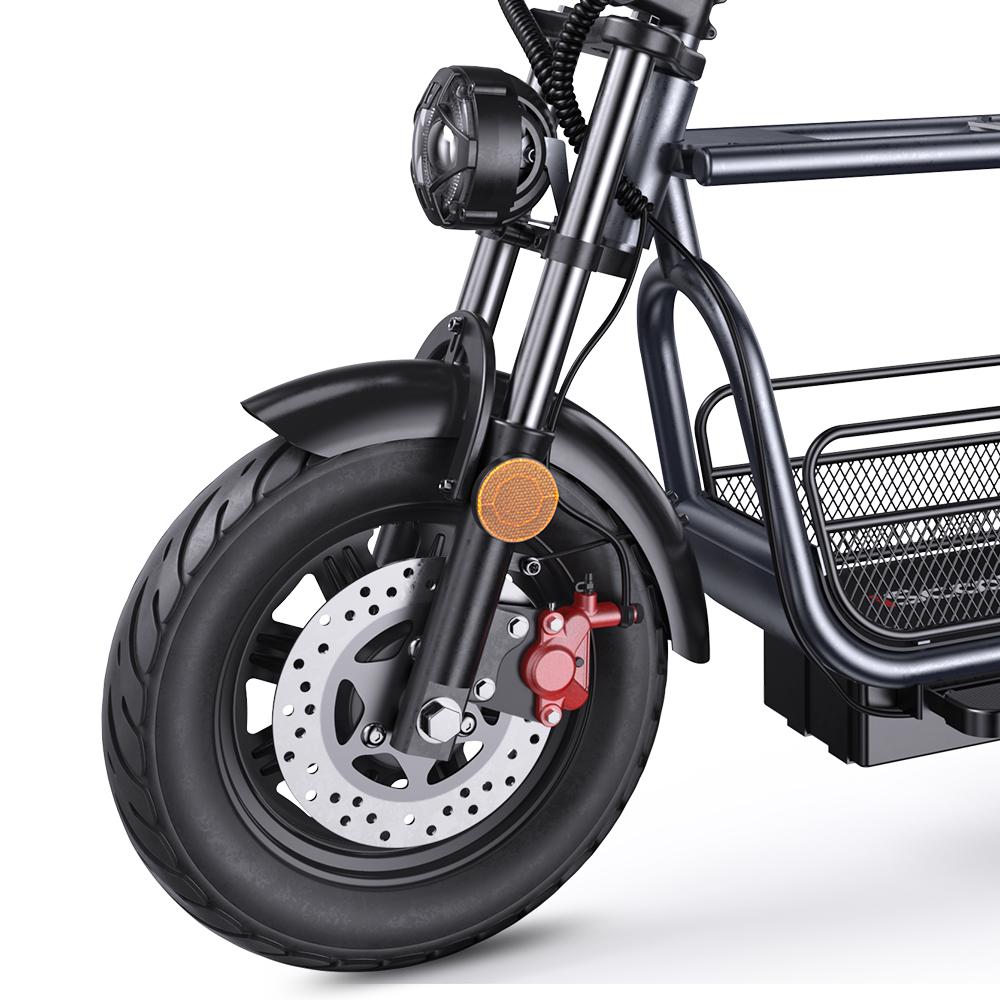 ISCOOTER DX5 1500W Výkonný motor Pohodlná elektrická koloběžka pro dospělé 15palcové pneumatiky 48V15.6Ah Baterie Městská dojížděcí e-koloběžka
