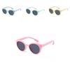 2024 New Trend Kids Polarized Sunglasses Fashion Silicone Round Frame Children's Shades S8293 Uv400