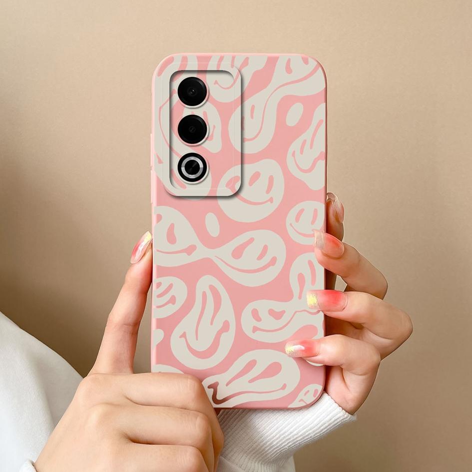 Hülle Für OPPO Realme 12 13 P1 A3 Pro Plus C63 K12X Modeetiketten Kameraschutz Weiches Flüssigsilikon Einfaches Muster Stoßfest Für OPPO Hülle Capa