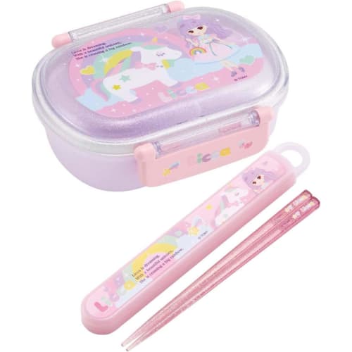 Skater Children's Lunch Box, 1 Tier, 360ml, with Core (Side Dishes Container), Dome-shaped, Fluffy Kids Lunch, Antibacterial Treatment, Made In Japan,