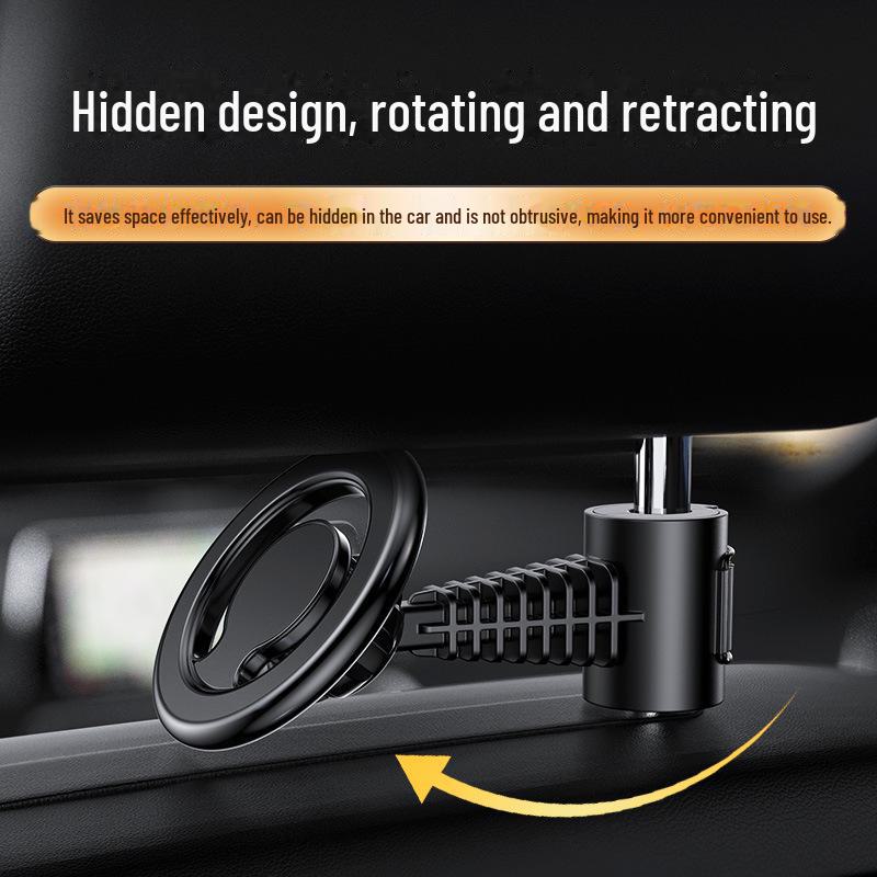 New Magnetic Car Phone Holder: Magsafe Compatible, Rear Seat Support, Navigation Mount