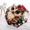 1pc Owl Print Automatic Open/Close Umbrella - Compact Travel Umbrella, Gift for Birthday, Holiday yy260106073