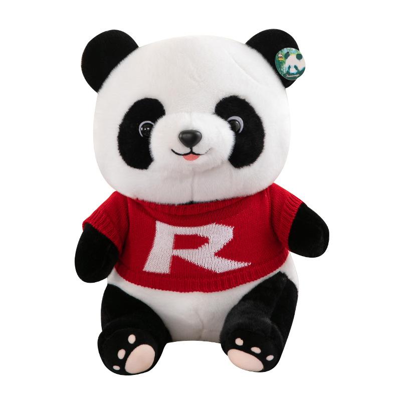 New Sweatshirt Cute Doll Panda Plush Toy Doll Children's Doll Birthday Gift Doll