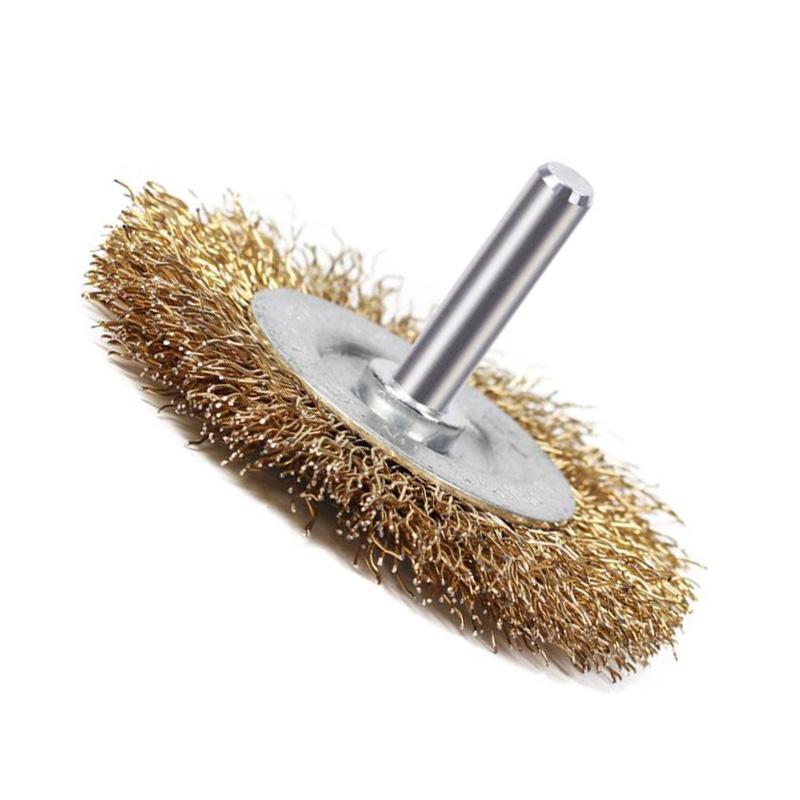 Wire Wheel Brush Cleaning Rust Wire Brush For Electric Grinding Metal Rust Removal Polishing Brush Paint Removal Rotary Tools