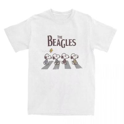 Fashion Peanuts Snoopy The Beagles Printed T Shirts Men Women Cotton Comic Woodstock Tee Shirt Birthday Present Male Tops