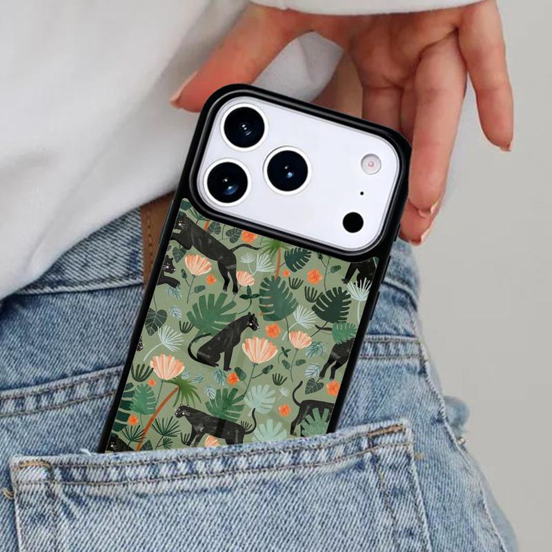 Luxury Tiger Leopard Phone Case for iPhone 17ProMax 12 13 14 15 16e 17 Pro Max Plus Air Cover