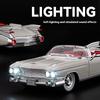 1/24 Cadillac Eldorado 1959 Alloy Sports Car Model Metal Die Cast Sound and Light Pull Back Boy Gift Ornament Halloween Toys
