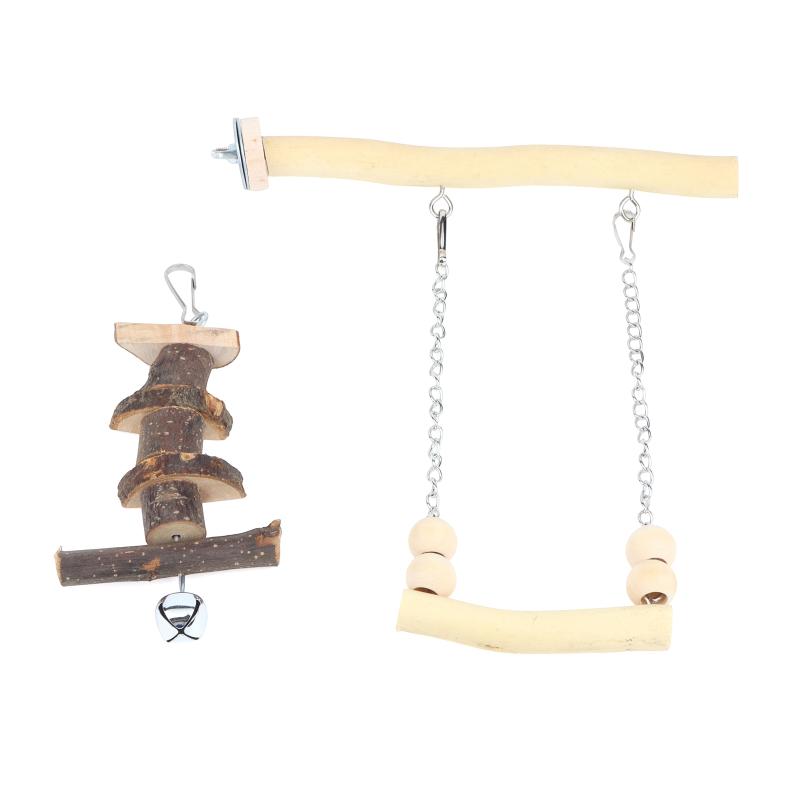 1 Piece of Accessory, Color and Style Shipped Randomly, Parrot Suspension Bridge Toy, Budgerigar, Lovebird, Cockatiel Toy, Swing