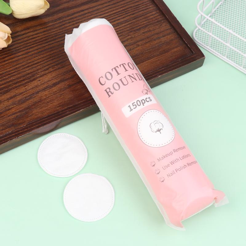 100/300 Pcs Cotton Pads Disposable Clean Cotton Face Nail Polish Remover Round Soft Face Cleansing Remove Makeup Cotton Pads