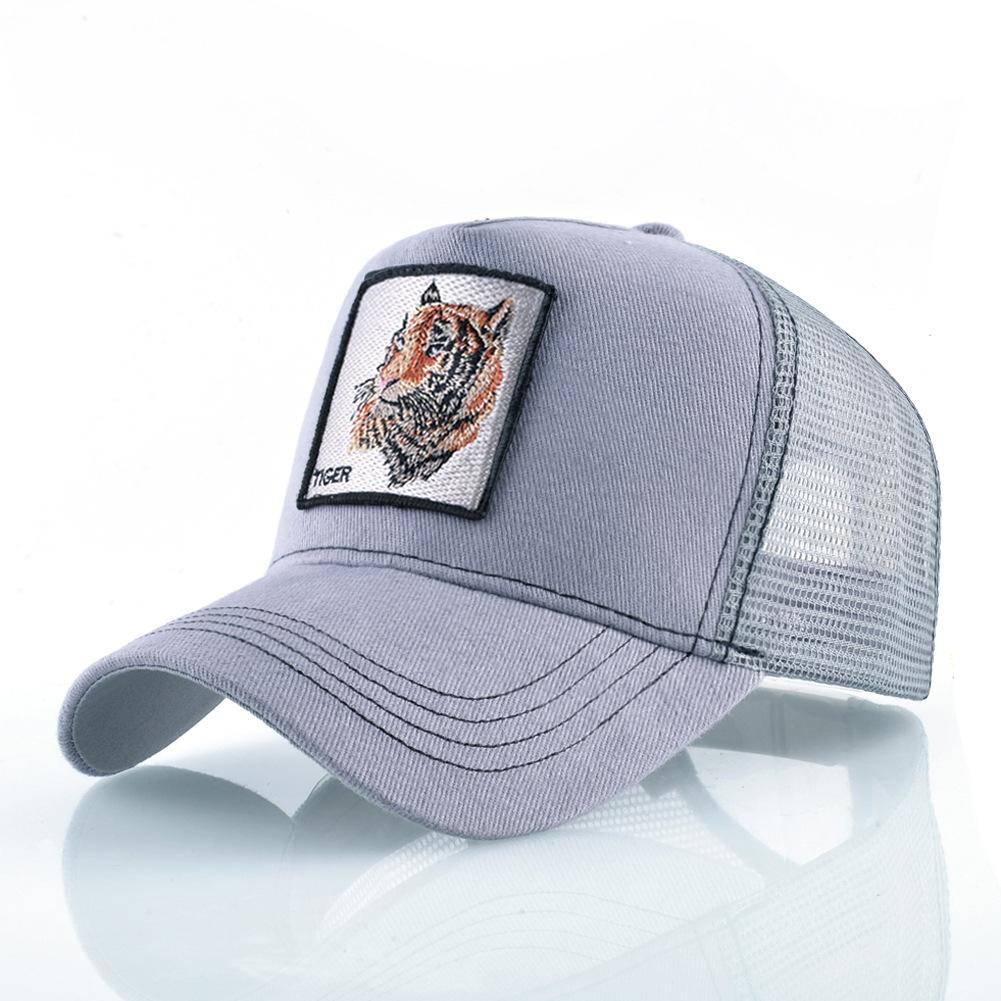 Animal Embroidery Baseball Cap Male Truck Driver Hat Female Cap Outdoor Net Hat