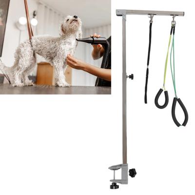 Pet Grooming Arm with Clamp Dog Grooming Table Arm Height Adjustable 35in Foldable Dog Grooming Arm with Clamp and Noose