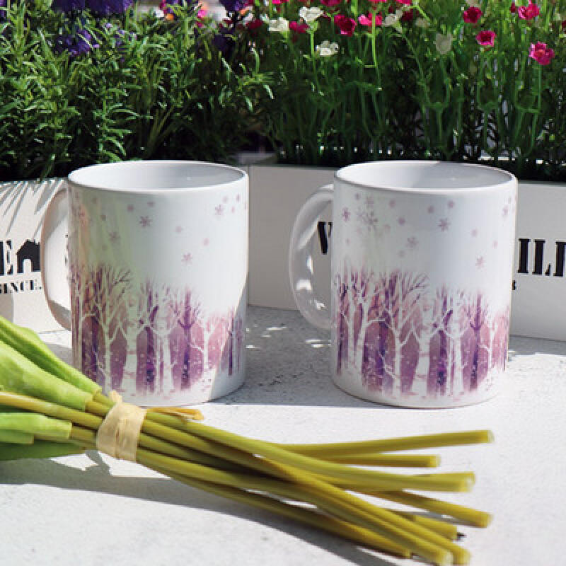 ic669-Design Mug 2p-Winter Tree Forest