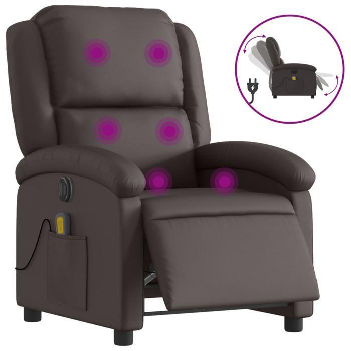 VidaXL Electric Reclining Massage Armchair, Relaxation Chair with Adjustable Backrest and Footrest, Salon Seat 3204259