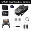 A16 GPS Drone with HD Dual Camera Brushless Motor Optical Flow Obstacle Avoidance Professional RC Quadcopter Helicopter Toy