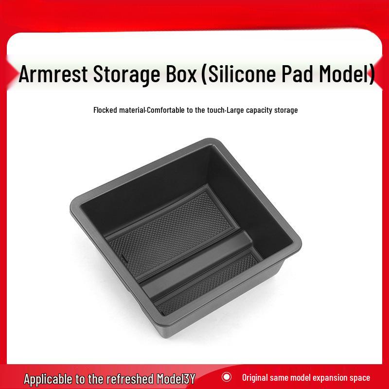 Tesla Model 3/Y Refresh Console Organizer Armrest Storage Box
